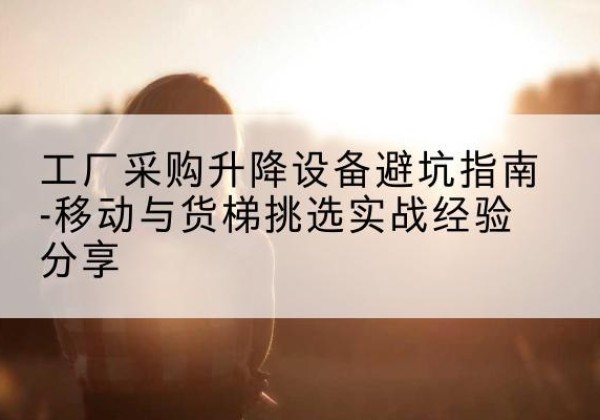 蠡县移动式升降机怎么选-工厂采购升降设备避坑指南-移动与货梯挑选实战经验分享